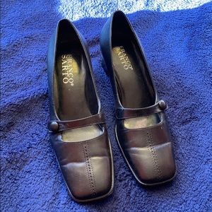 Franco sarto black leather shoes